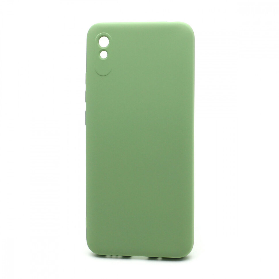 Накладка Silicone case NEW для Xiaomi Redmi 9A, зеленая