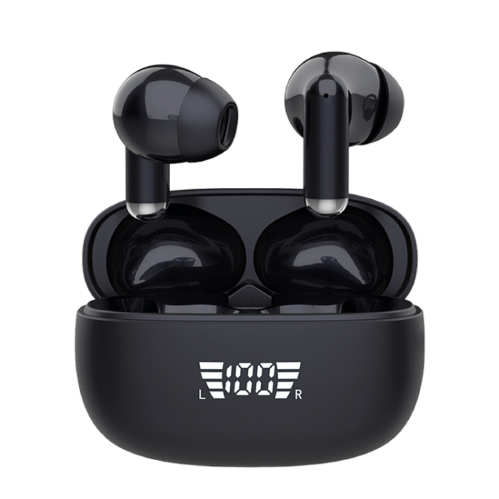 Наушники WALKER Bluetooth WTS-54, сенс. управление, дисплей, черные