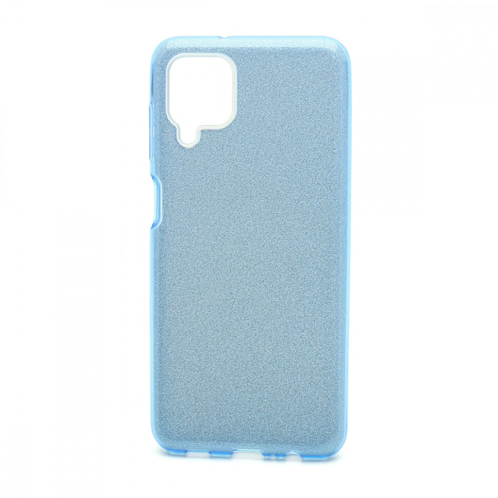 Накладка SC097 БЛЕСТКИ 3в1 Samsung A125 Galaxy A12 (blue)