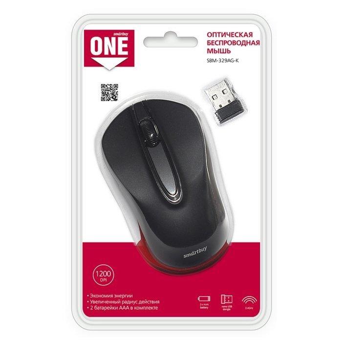 Мышь беспроводная Smartbuy 329 (SBM-329AG-K) черная