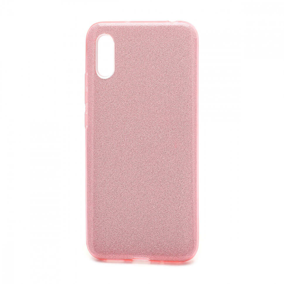 Накладка SC097 БЛЕСТКИ 3в1 Xiaomi Redmi 9A (pink)