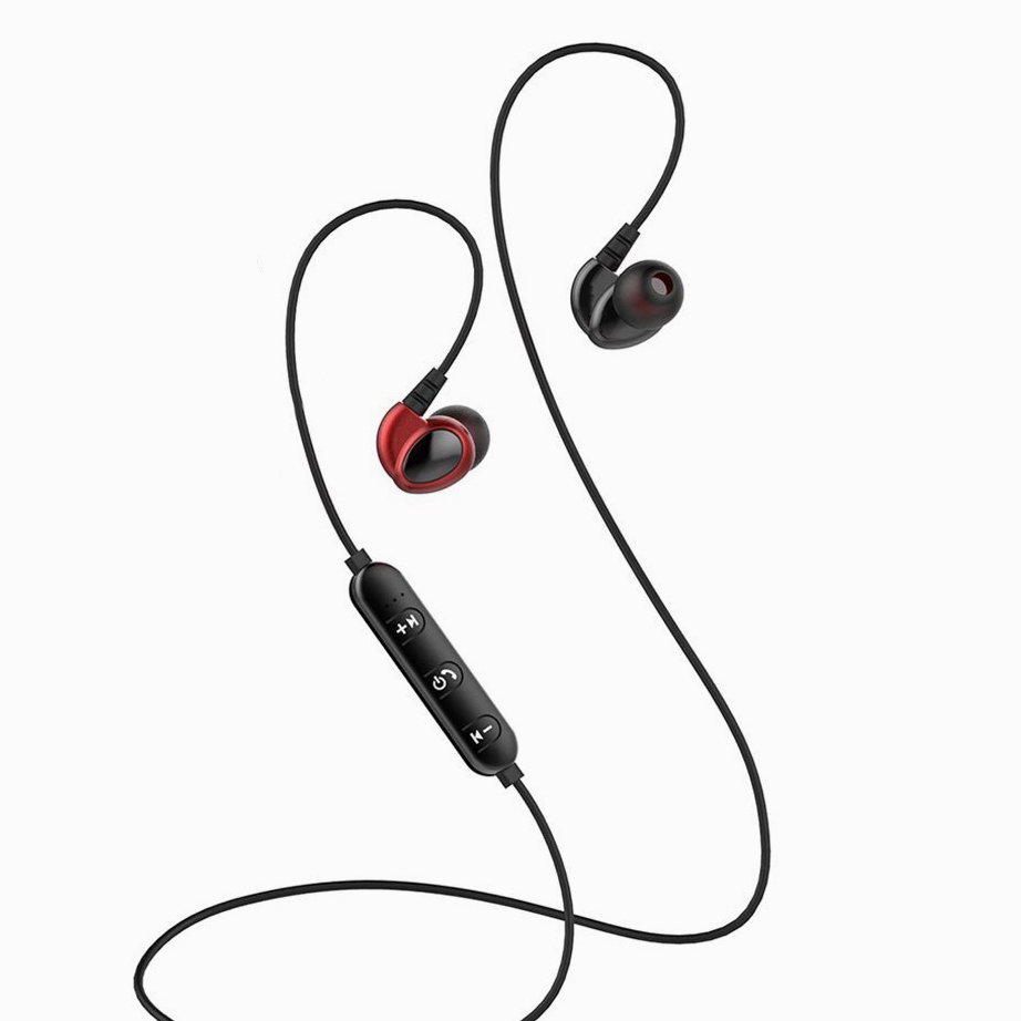 Наушники вакуумные BLUETOOTH T2 Sport красные