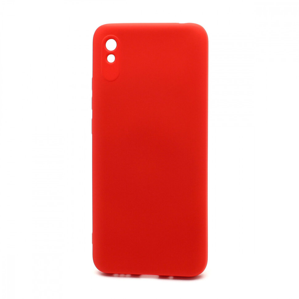 Накладка Silicone case NEW для Xiaomi Redmi 9A, красная