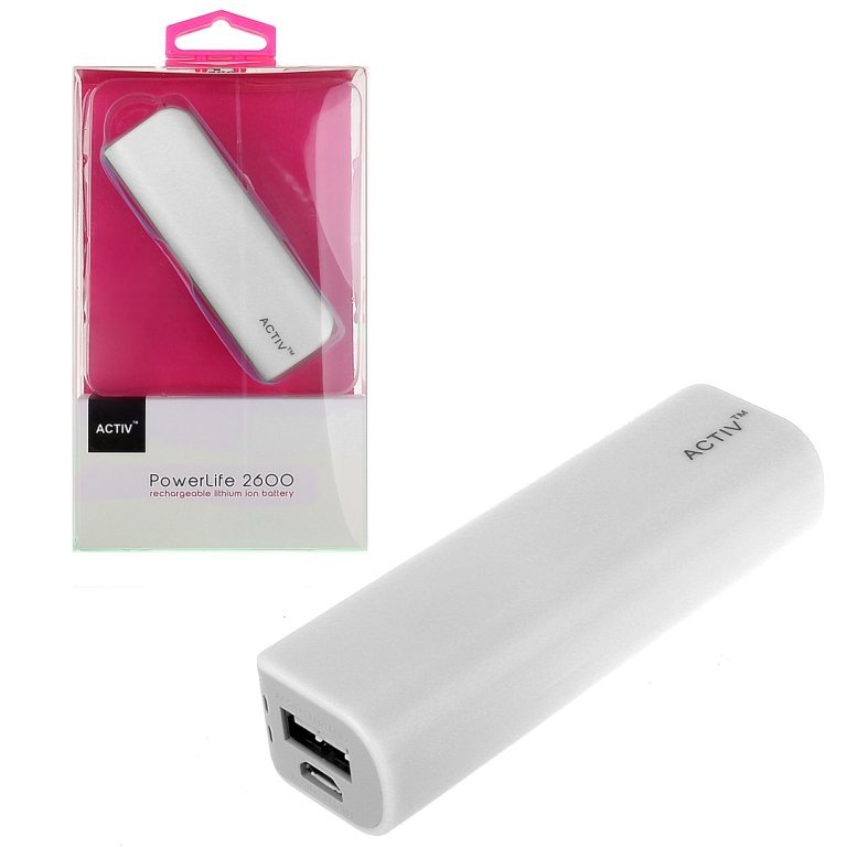 Внешнее ЗУ Power Bank Activ PowerLife 2600mAh белый