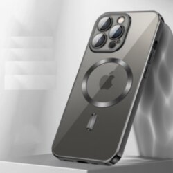 Накладка силикон ElectroFlex Magsafe для Apple iPhone 16 PRO MAX, титан серый