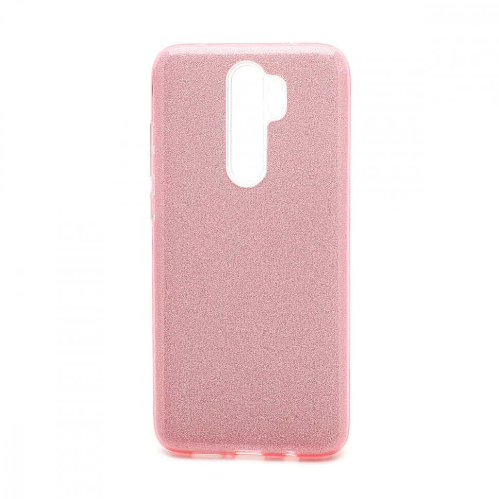 Накладка SC097 БЛЕСТКИ 3в1 Xiaomi Redmi Note 8 Pro (pink)