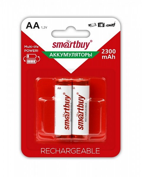 Аккумулятор Smartbuy AA 2300mAh/2BL