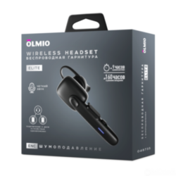 BLUETOOTH-гарнитура Olmio ELITE v5.3. ENC черная