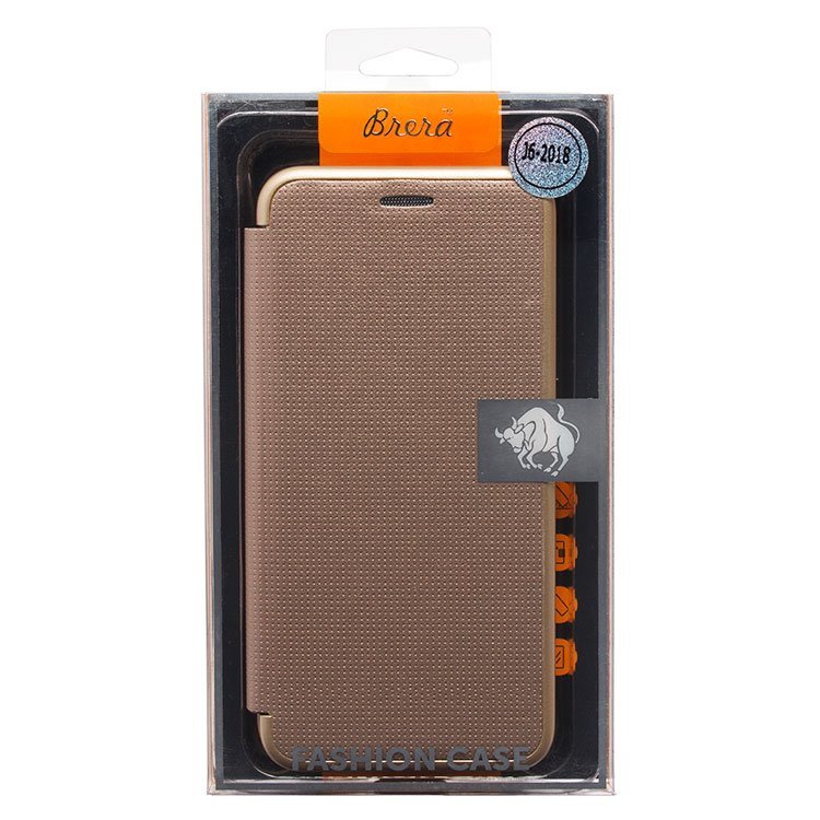 Чехол-книга Brera Like Me (Top-Fashion) для Samsung J600 Galaxy J6 2018 золото