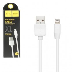USB кабель на iPhone 5 HOCO X1 Rapid 2M белый