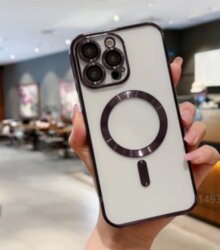 Накладка силикон ElectroFlex Magsafe для Apple iPhone 16 PRO MAX, черная