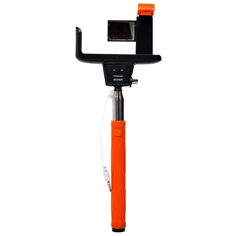 Селфи штатив Monopod D09 с проводом оранжевый