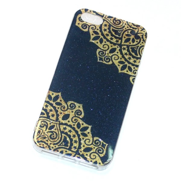 Накладка Fashion DECOR iPhone 7 золото на синем