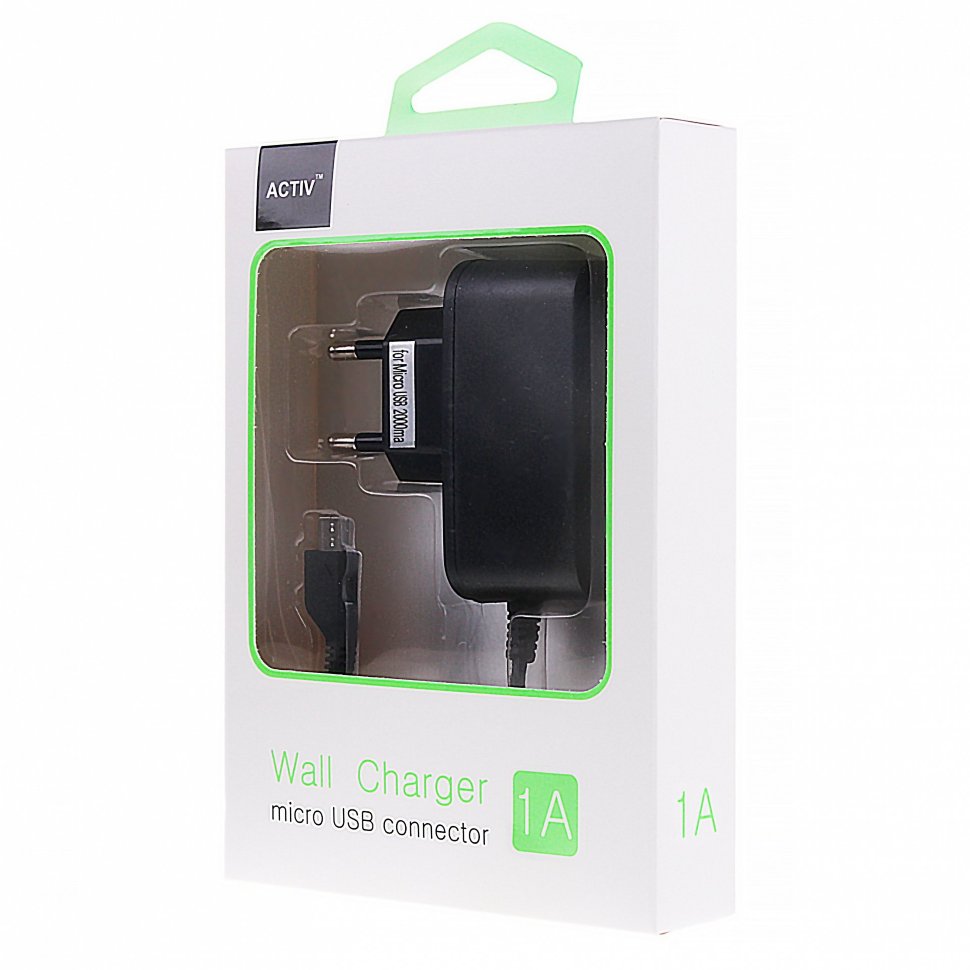 СЗУ ACTIV microUSB 1A Euro Pack