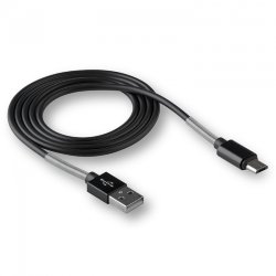 Кабель USB - MicroUSB WALKER C720 с пружинами черный