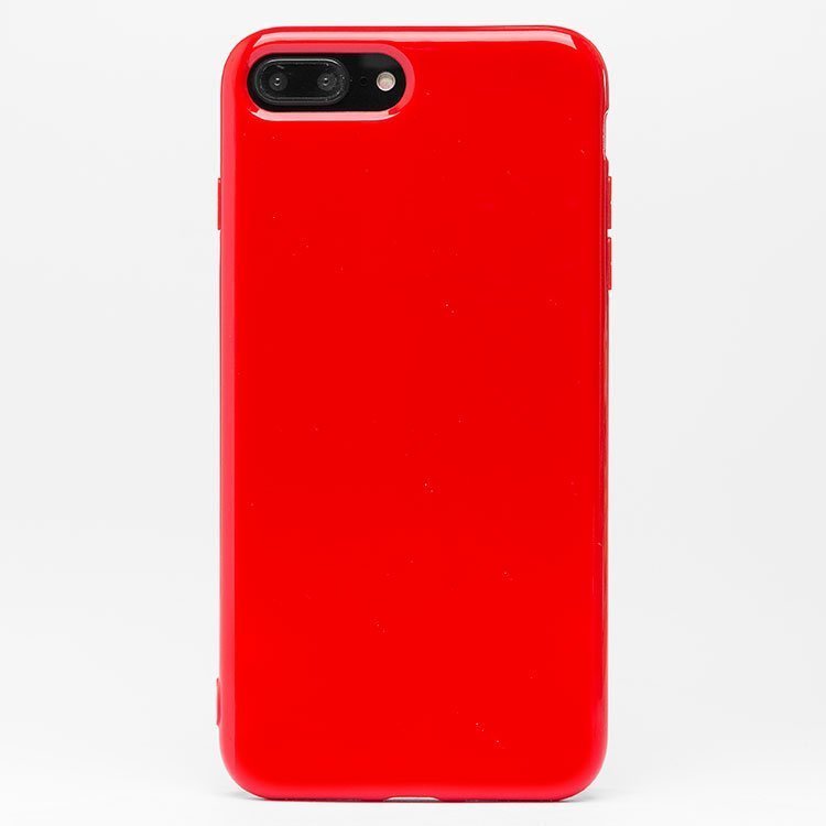 Накладка SC158 iPhone 7 Plus/8 Plus Глянец красная