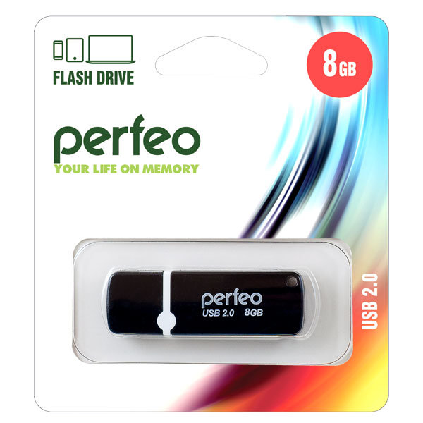 Perfeo USB 8GB C07 Black