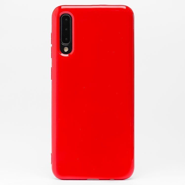 Накладка SC158 Samsung A505 Galaxy A50 Глянец красная