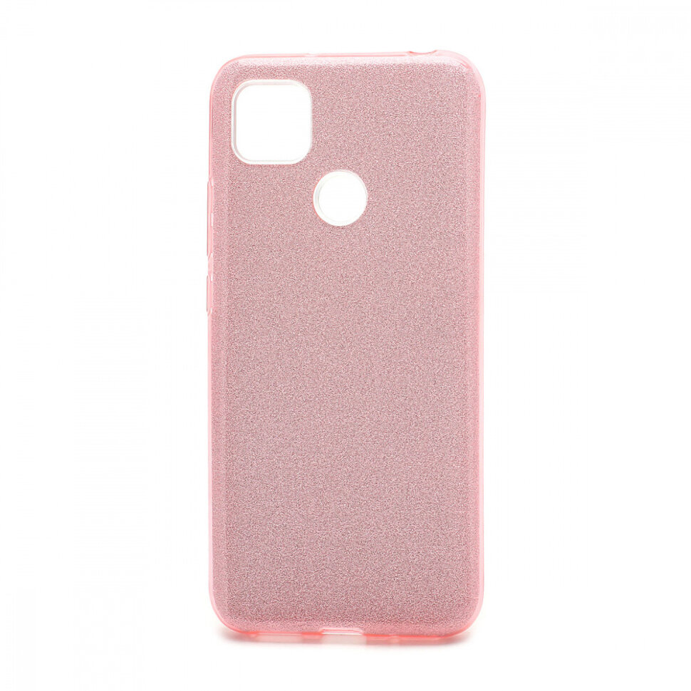 Накладка SC097 БЛЕСТКИ 3в1 Xiaomi Redmi 9C (pink)