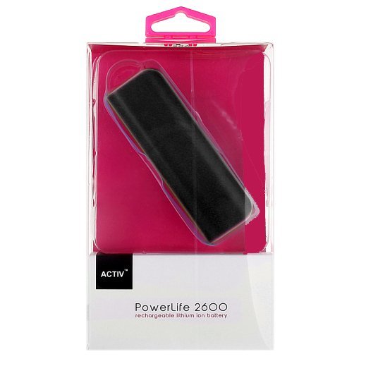 Внешнее ЗУ Power Bank Activ PowerLife 2600mAh черный