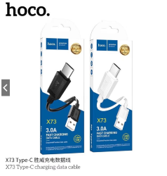 Кабель USB - Type-C HOCO X73 Sunway 3A, быстрый заряд, 1 метр, белый