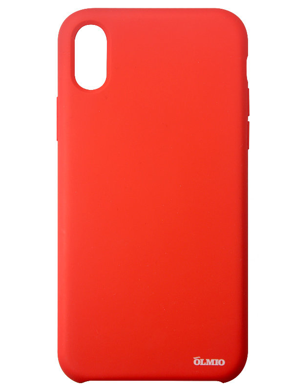 Накладка Olmio Velvet iPhone X красная