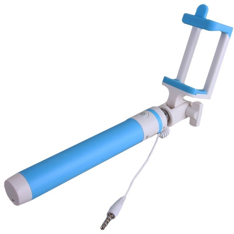 Селфи штатив Monopod A103M Fresh Line 19-75 см бело-голубой