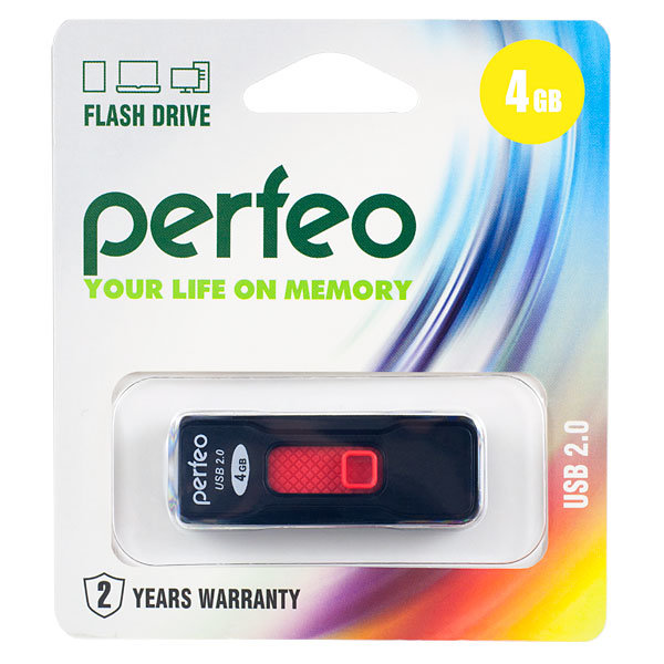 Perfeo USB 4GB S04 Black