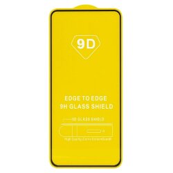 Стекло 9D "Full glue" для Samsung A71, тех.упаковка (желтая подложка)
