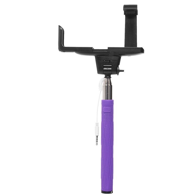 Селфи штатив Monopod D09 с проводом фиолетовый