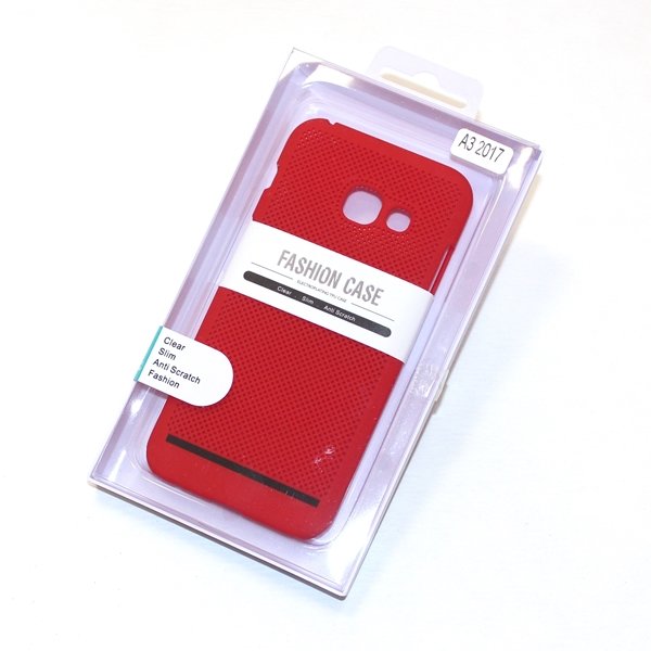 Накладка пластик Перфорация Samsung G570/J5 Prime красная