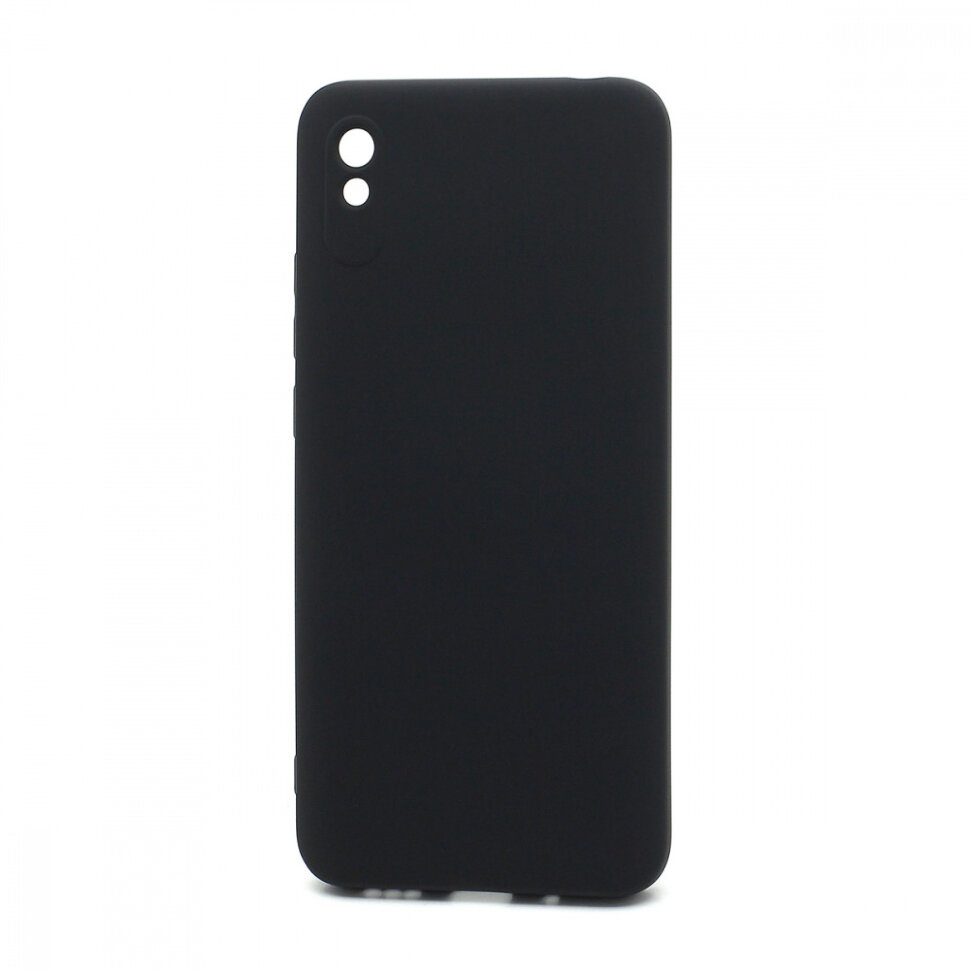 Накладка Silicone case NEW для Xiaomi Redmi 9A, черная