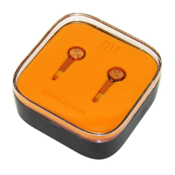 Гарнитура MP3 Xiaomi Mi MORE DESIGN с кнопкой ответа оранжевая