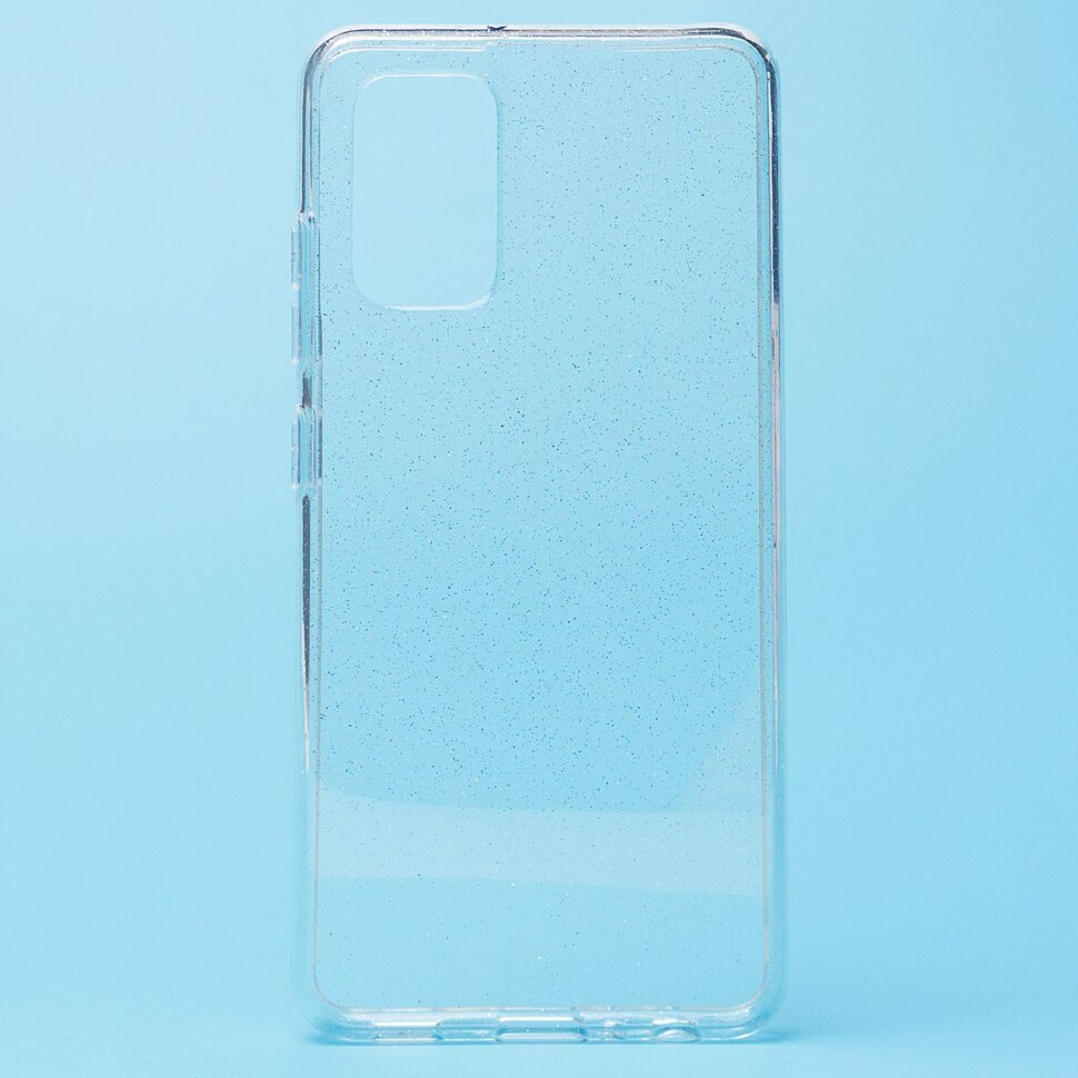 Накладка SC123 Samsung A325 Galaxy A32 (white) с блестками