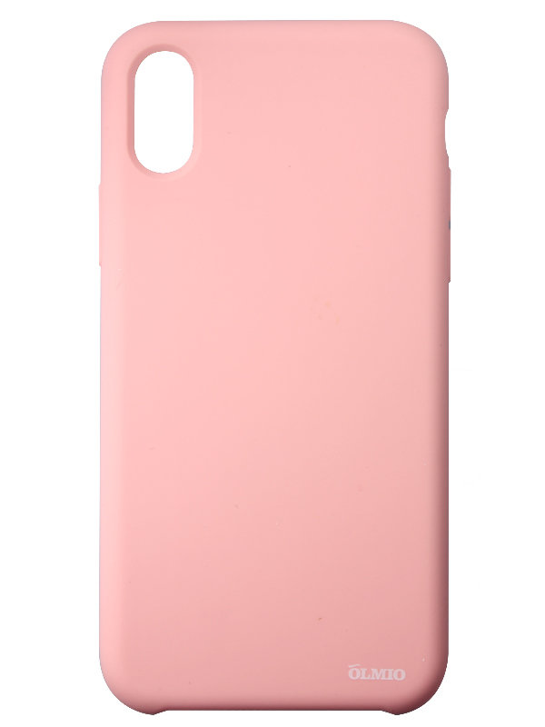 Накладка Olmio Velvet iPhone X розовая