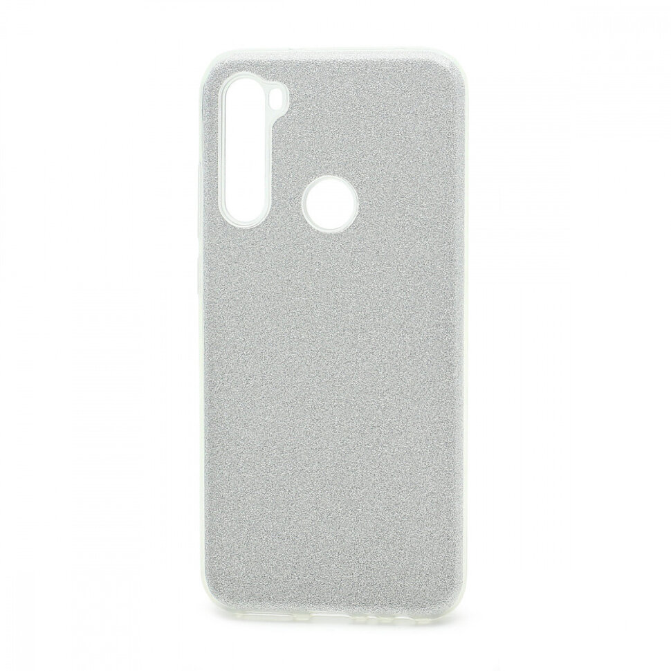 Накладка SC097 БЛЕСТКИ 3в1 Xiaomi Redmi Note 8T (silver)