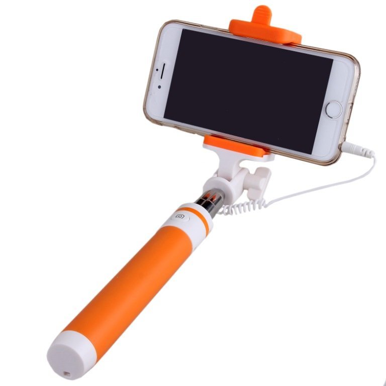 Селфи штатив Monopod A103M Fresh Line 19-75 см бело-оранжевый