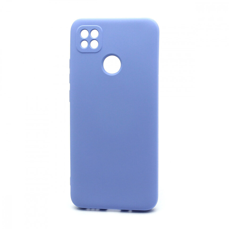 Накладка Silicone case NEW для Xiaomi Redmi 9C, голубая