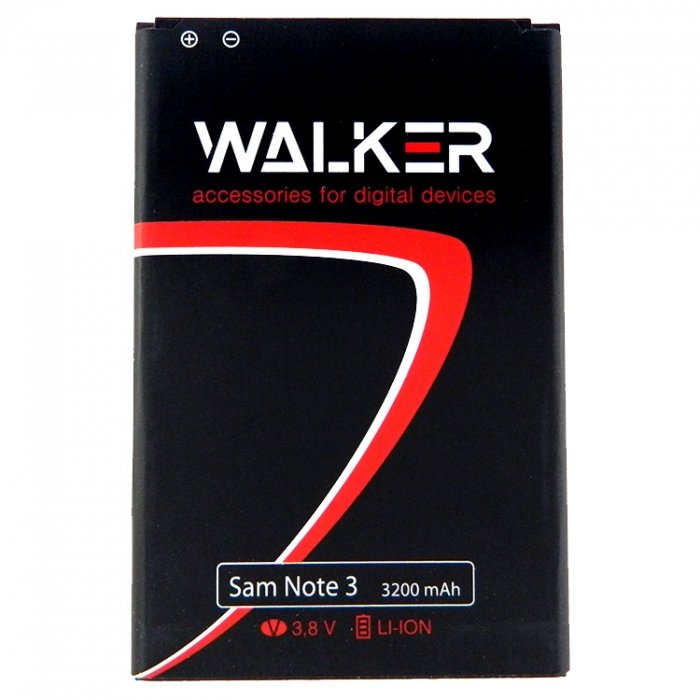 АКБ WALKER Samsung N9000 Galaxy Note 3 (B800BE) 3200mAh