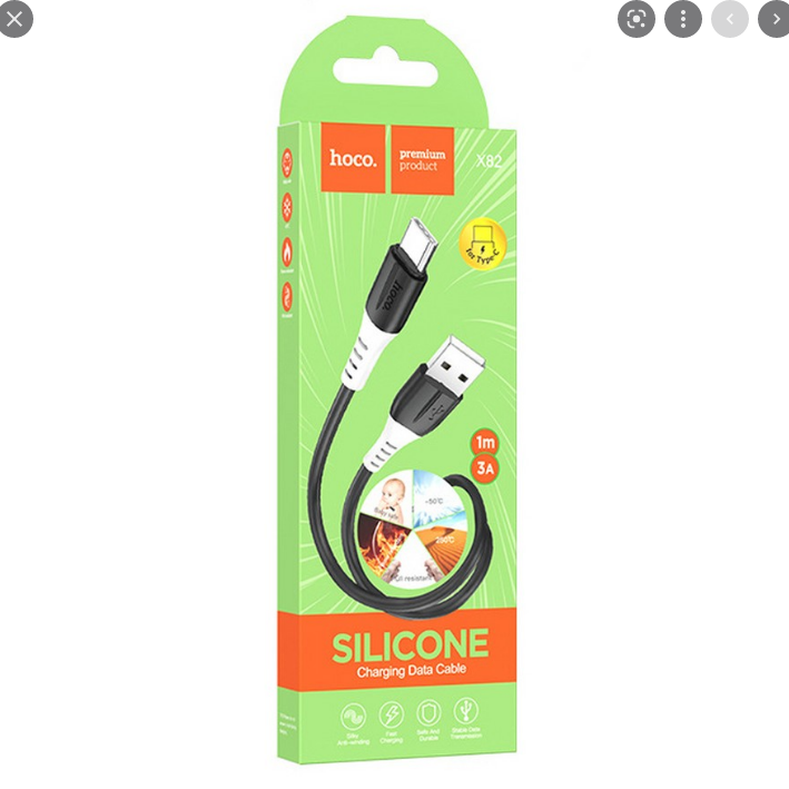 Кабель USB - Type-C HOCO X82 Silicone 1M черный