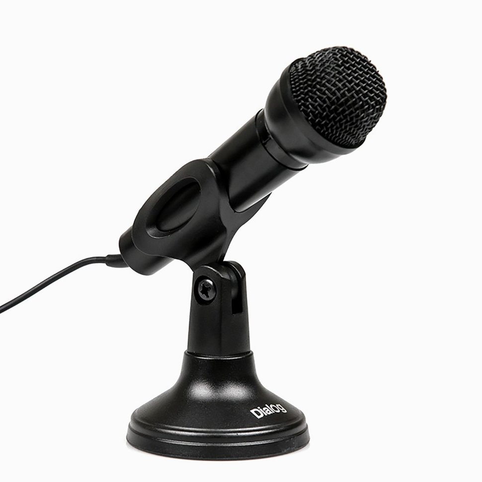 Микрофон Dialog M-150B настольный, с кнопкой вкл., черный