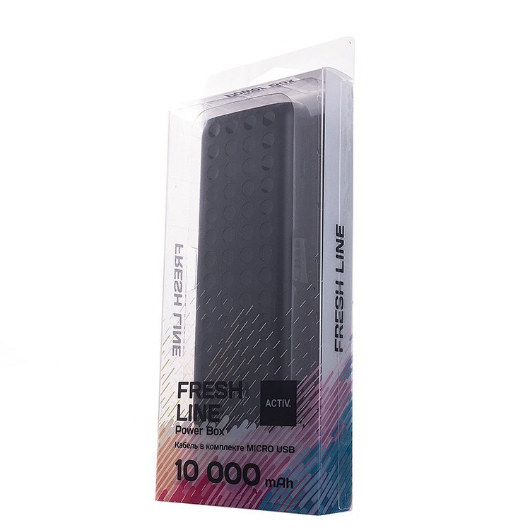 Внешнее ЗУ Power Bank Activ A151-01 Fresh Line 10000mAh черное