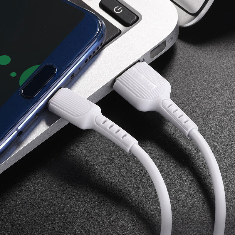 Кабель USB - Type-C Borofone BX16 Easy, 1 метр, белый