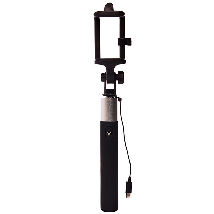 Селфи штатив Monopod Macarons Lightning 78 см (кабель iPhone 5) черный