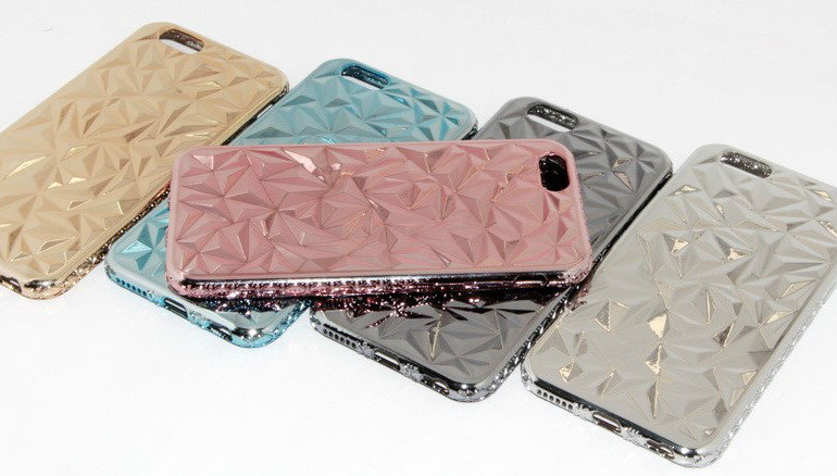 Накладка силиконовая КРИСТАЛЛ IPhone 4 синий