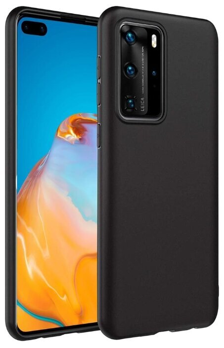 Накладка TPU МАТОВАЯ Huawei P40 Pro черная