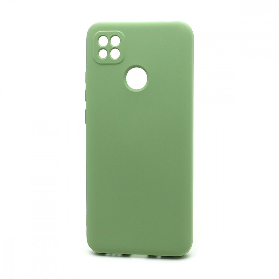 Накладка Silicone case NEW для Xiaomi Redmi 9C, зеленая