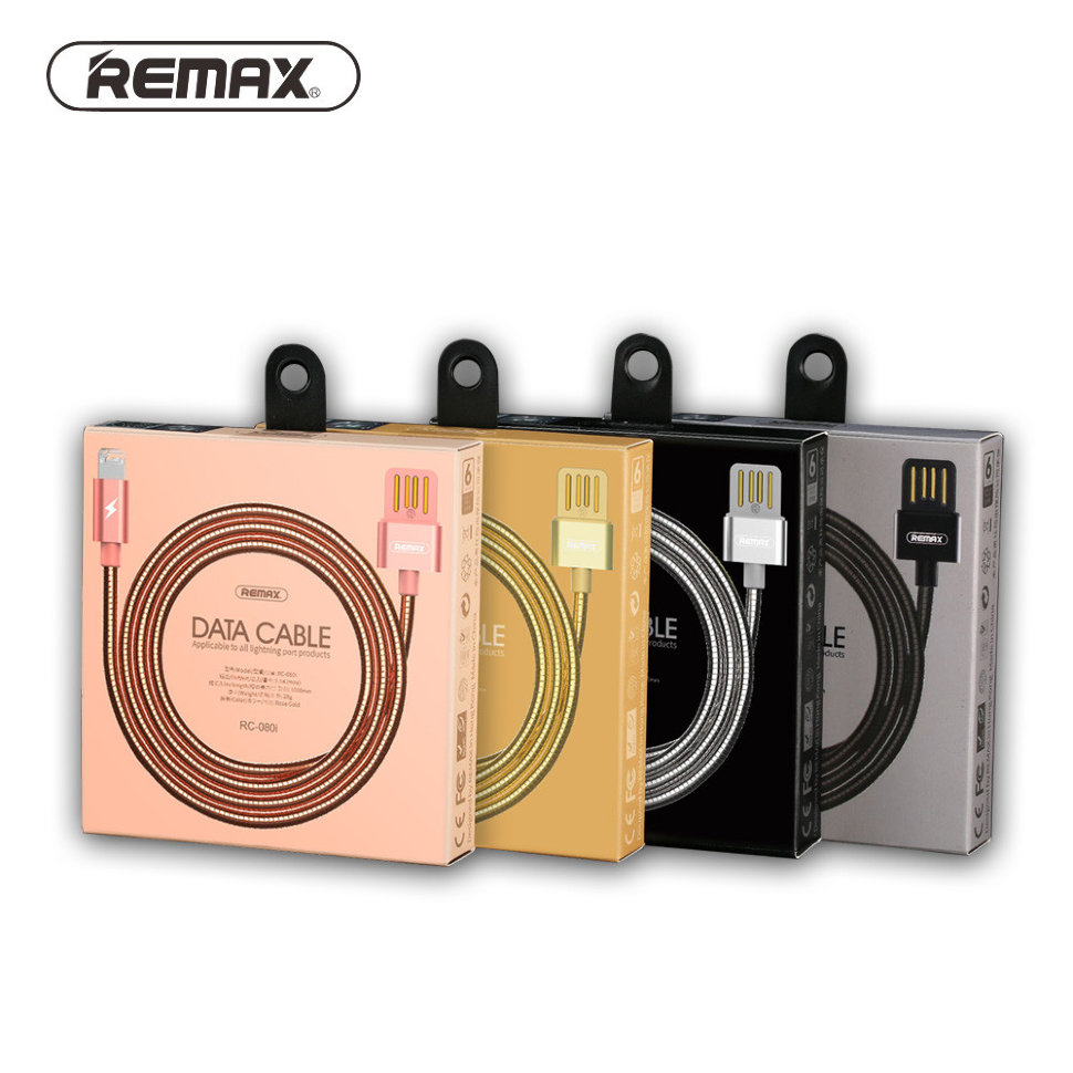 USB кабель на iPhone 5 REMAX Tinned Copper 2.1A RC-080i черный