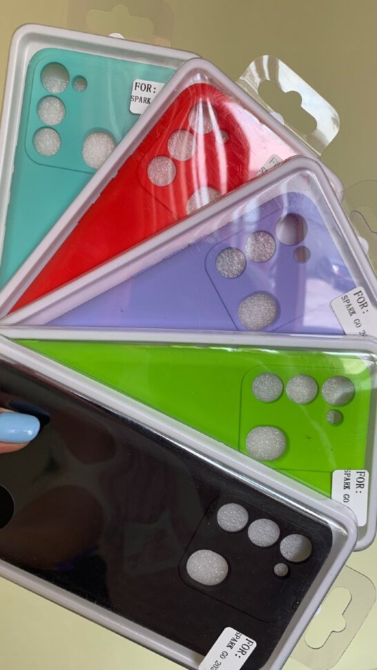 Накладка Silicon Cover NANO Tecno Spark GO (2022) бирюза