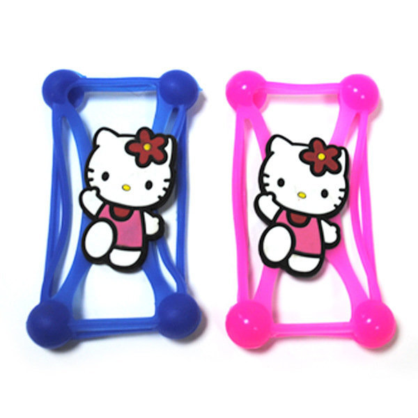 Бампер резиновый универсальный Hello Kitty синий